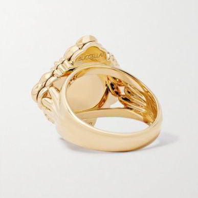BQLT-JZ619879 European four-leaf clover ring edgeless agate version