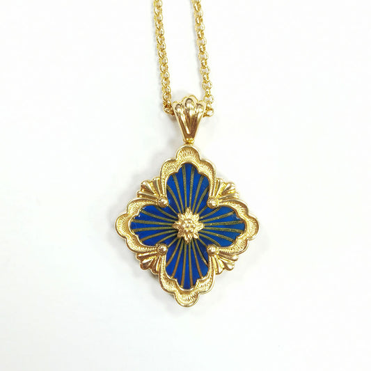 BQLT-XL969074 Enamel gold wire European style four-leaf clover pendant (guest version)