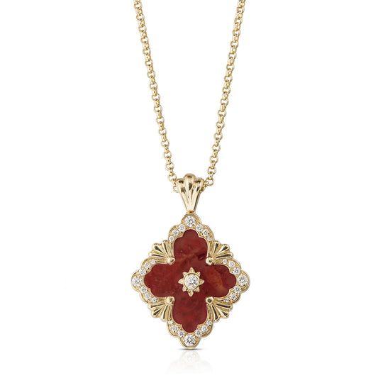 BQLT-XL733252 European style four-leaf clover pendant with stone version