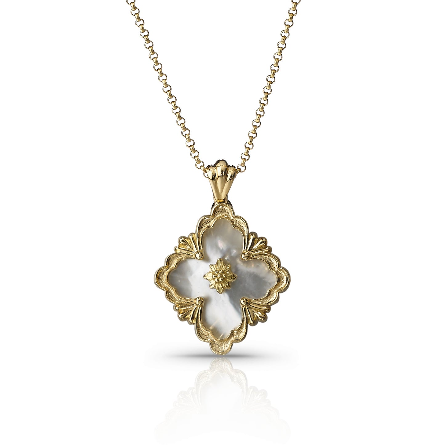 BQLT-XL555790 Opera color pendant, European four-leaf clover, ling-shaped flower