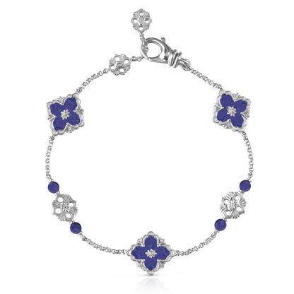 BQLT-SZ353804 agate version 3-flower ling-shaped flower European style four-leaf clover bracelet