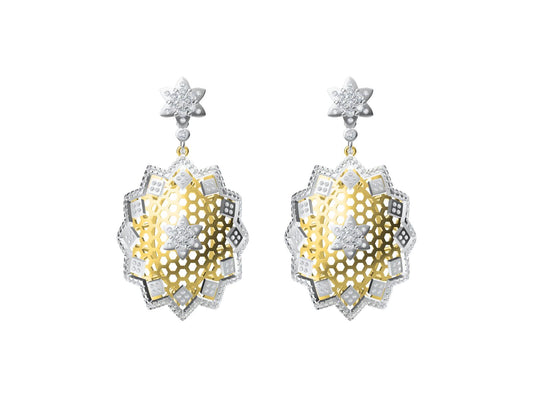 BQLT-ES791039 diamond shaped earrings