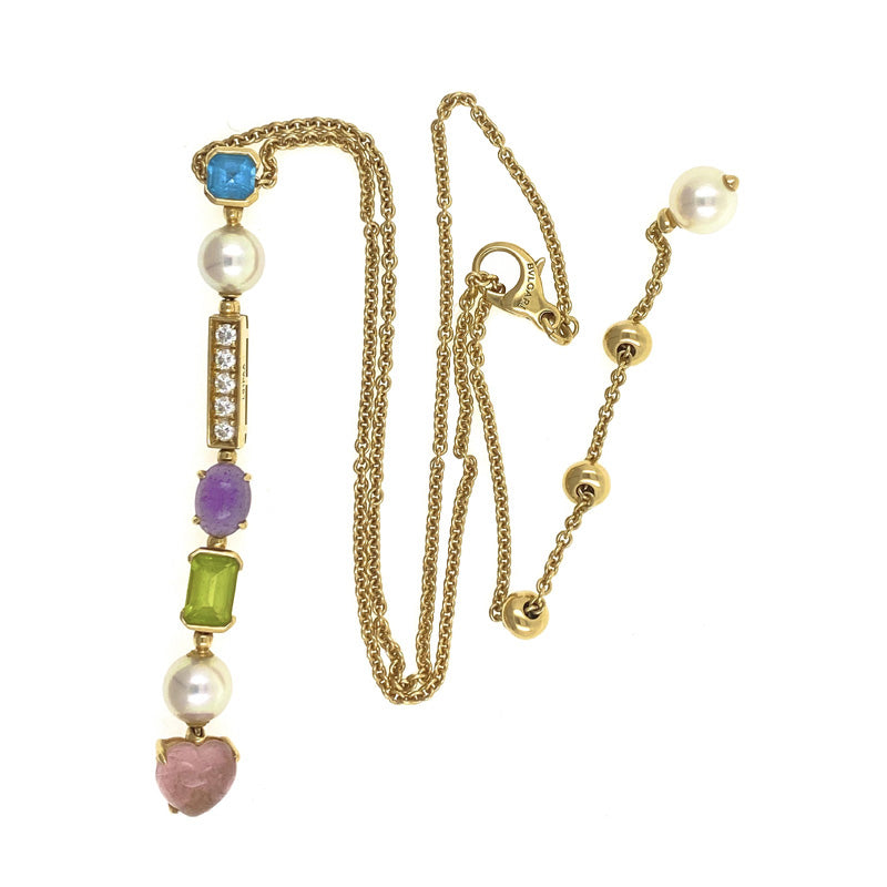 BGL-334667-CL852113 straight colored treasure necklace