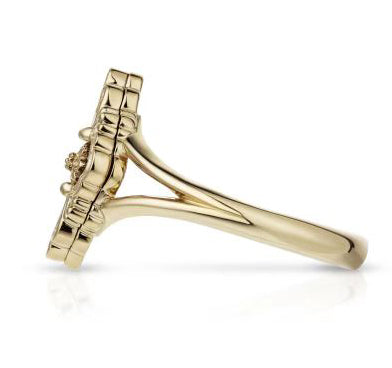 BQLT-JZ186367 version-European four-leaf clover enamel ring