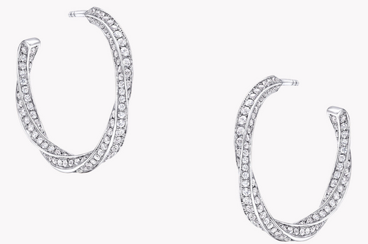 GLF-1350825 spiral twisted rope earrings