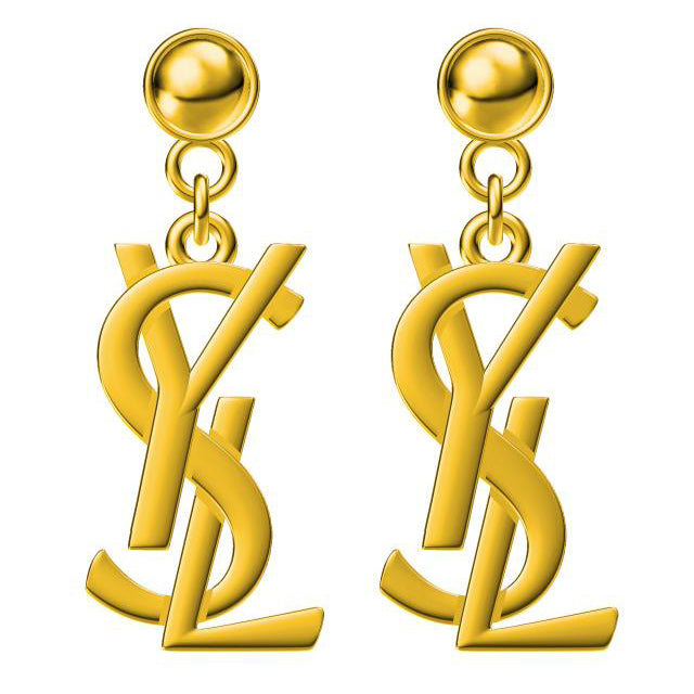 YSL-117724光金字母YSL耳钉
