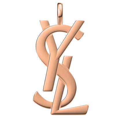 YSL-P0328光金字母YSL吊坠