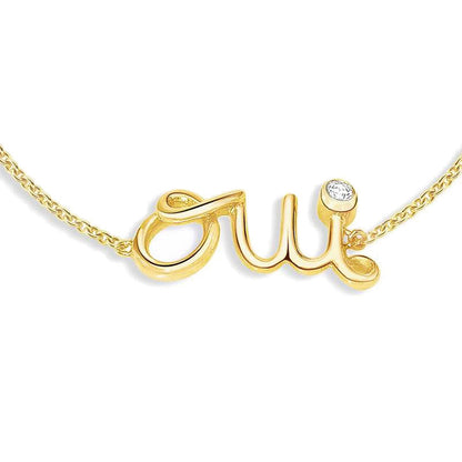 DA-JOUI95004 letter bracelet single diamond