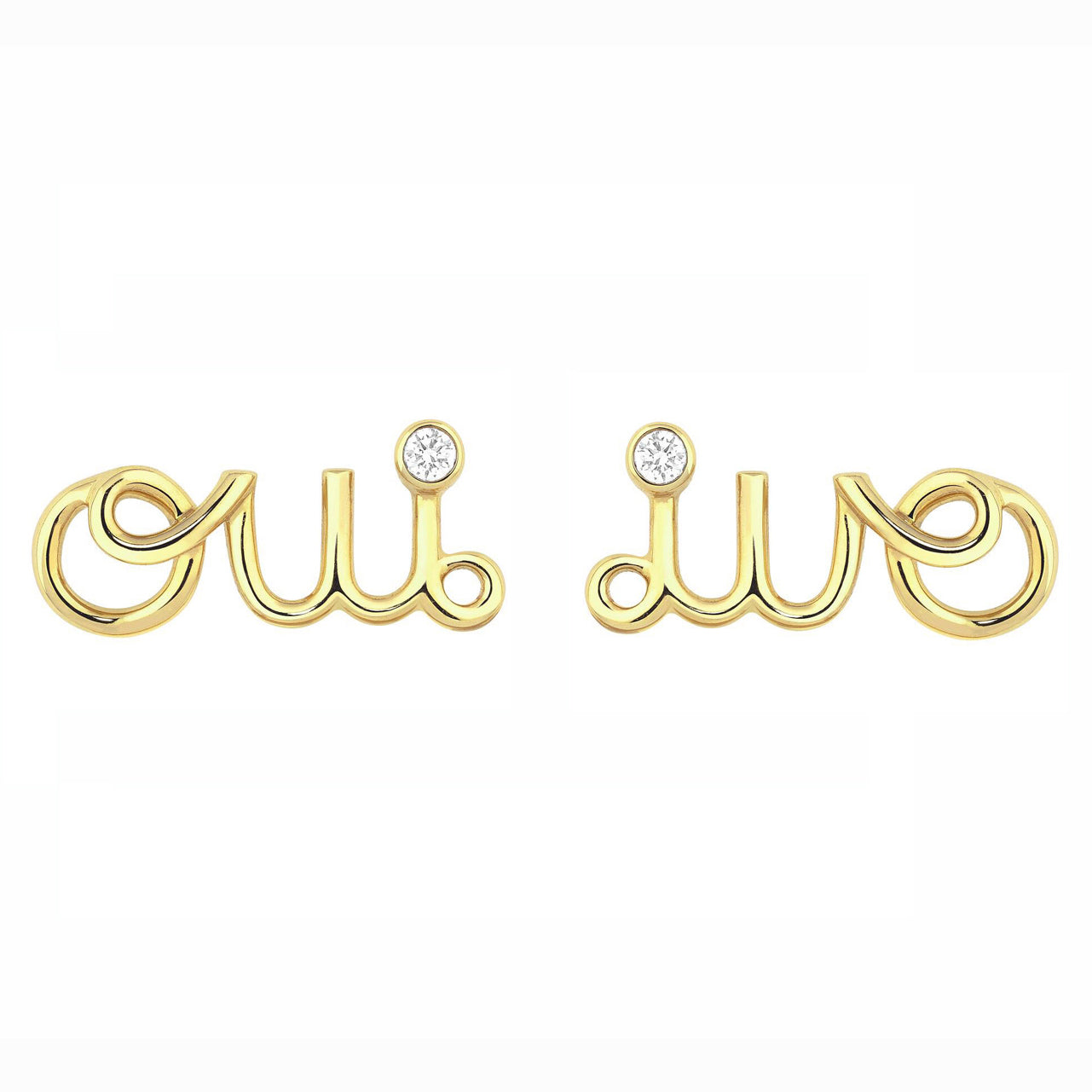 DA-JOUI95031 letter earrings