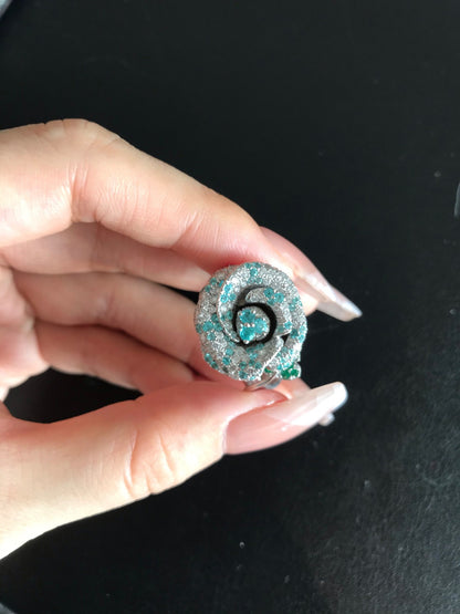 DA-JBAG85958玫瑰花大花头戒指 客版