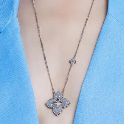 LBT-ADR777CL1246扭绳四叶草金片吊坠50x50MM