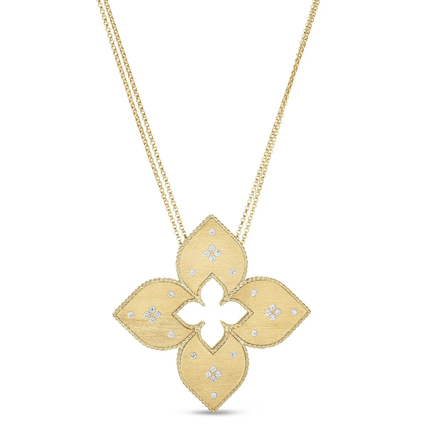 LBT-ADR777CL1246扭绳四叶草金片吊坠50x50MM