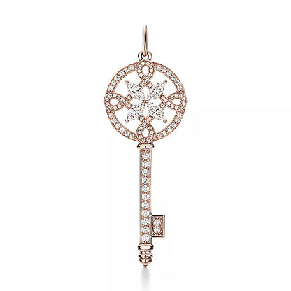 TIF60010986 full diamond Chinese knot horse eye key pendant 1.5 inches