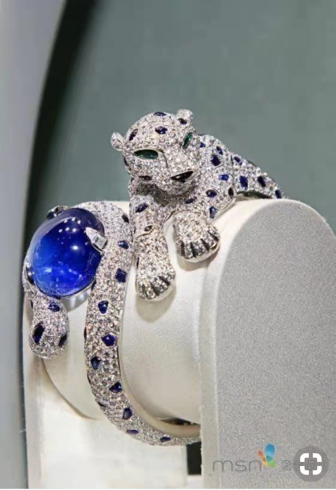 KDY-B7182635 Big Leopard Double-footed Leopard Bracelet (circumference 175mm)