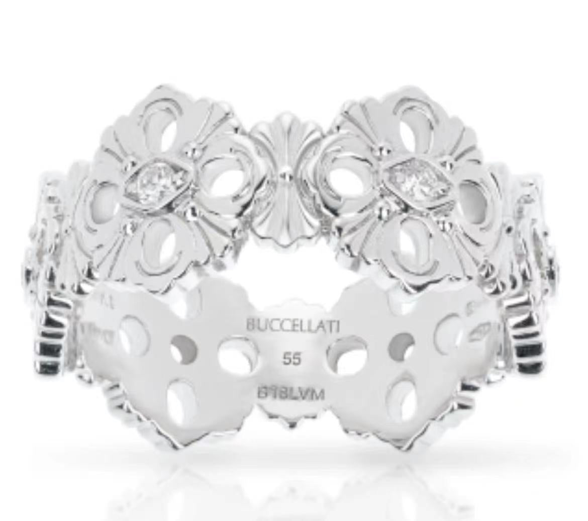 BQLT-JZ506125 European four-leaf clover ring (narrow version)