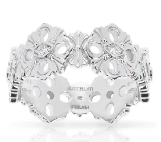 BQLT-JZ506125 European four-leaf clover ring (narrow version)
