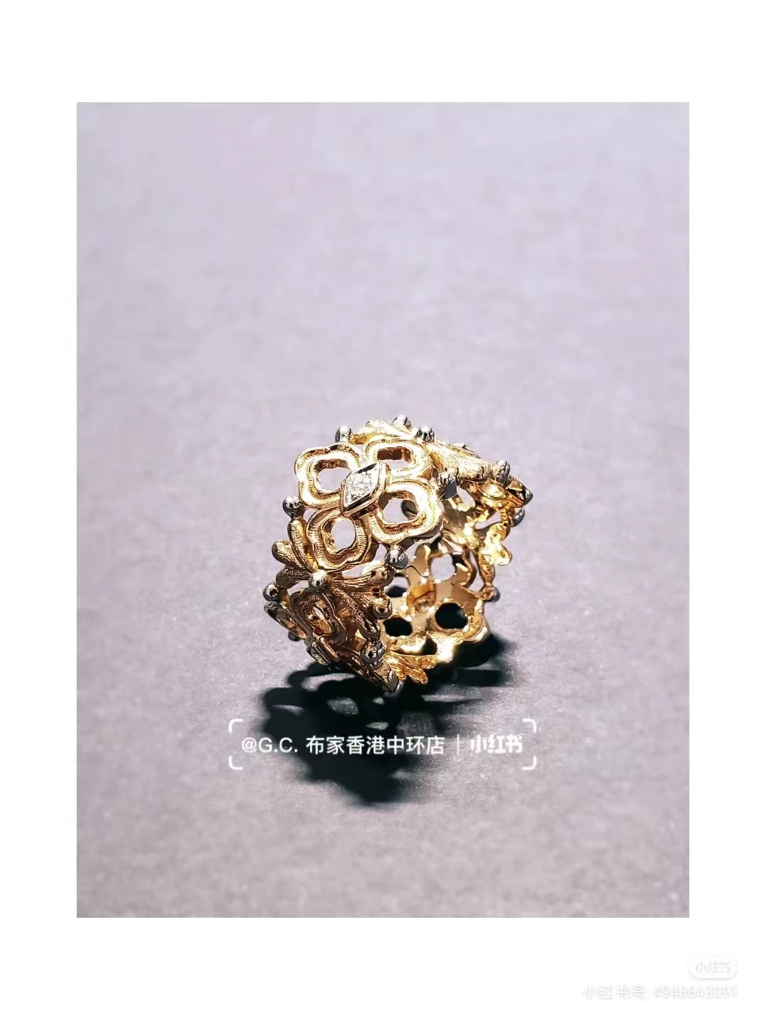 BQLT-JZ298936欧式四叶草戒指（宽版）