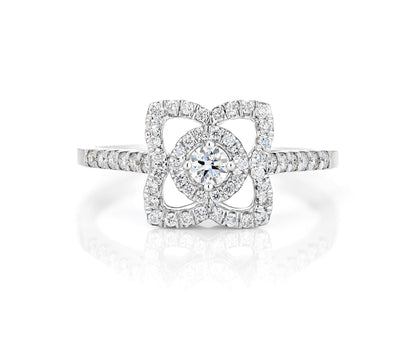 DBES-R102303 plum blossom diamond ring
