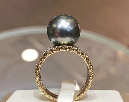 BQLT-JZ563712蜂巢蕾丝网格树叶珍珠（14.2mm）