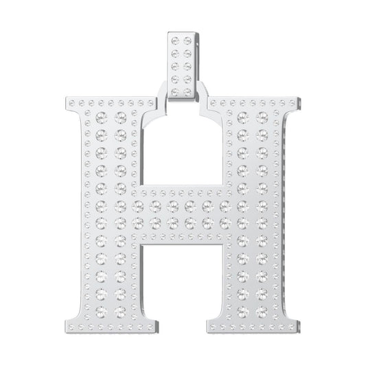 爱H仕-H135504F满钻字母H吊坠31mm