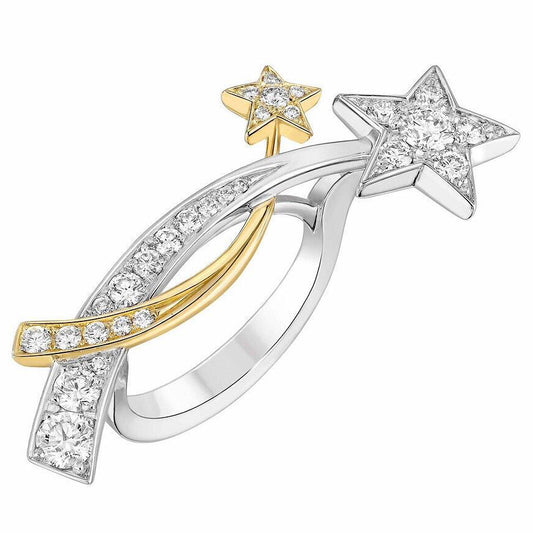 XNE-J10866 opposite star full diamond ring