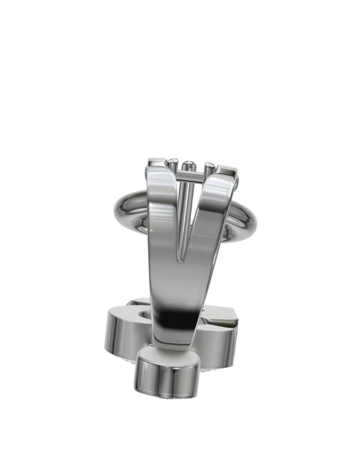 XNE-J12200 single earring 5-word ear clip (guest version)