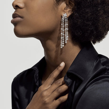 DBES-E102156 five tassel diamond earrings