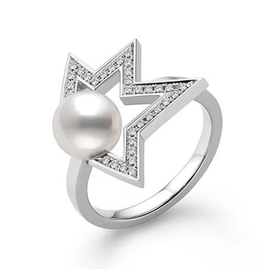 TSQ-591 Star Pearl Ring 7.8mm