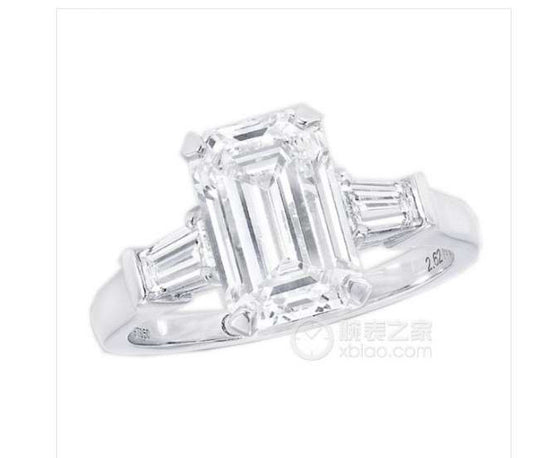 GLF-6613919 four-pronged and octagonal main stone square ring