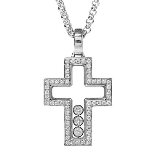 XB-XL136339 glass cross pendant