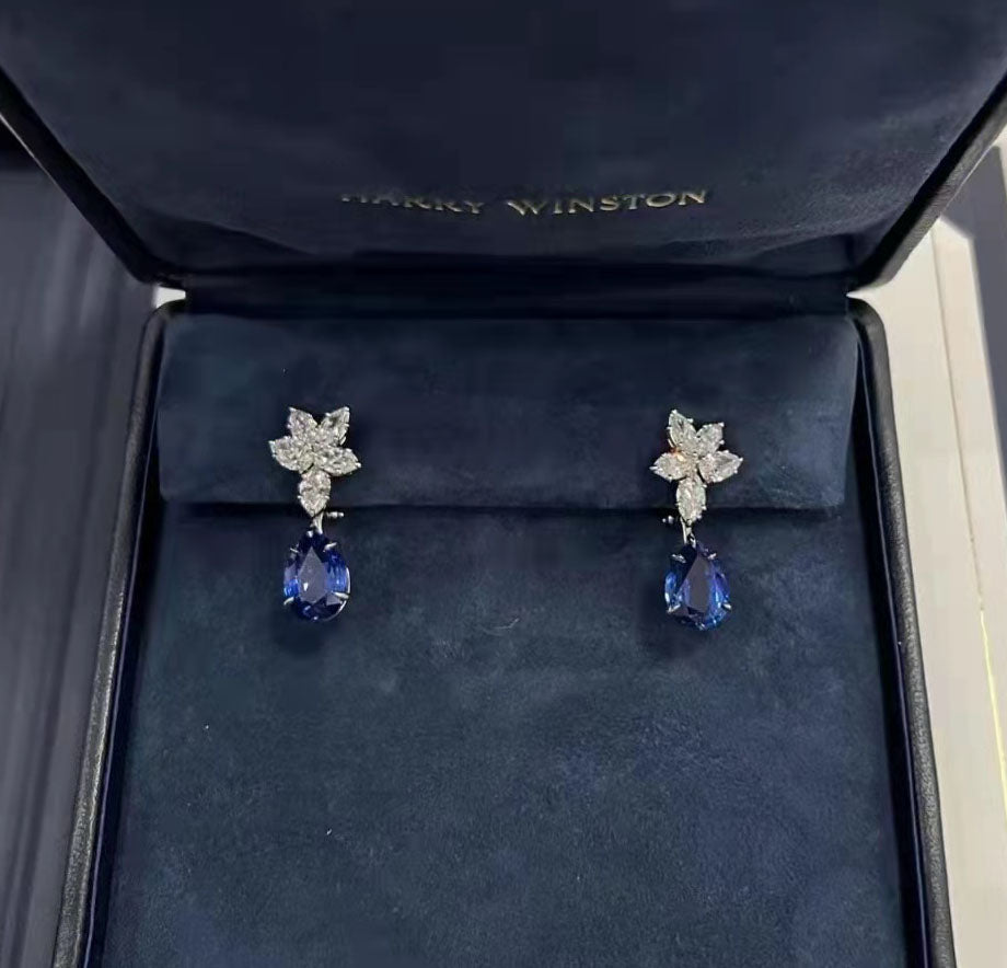 HW-EAD431632 water drop marquise combination stone earrings