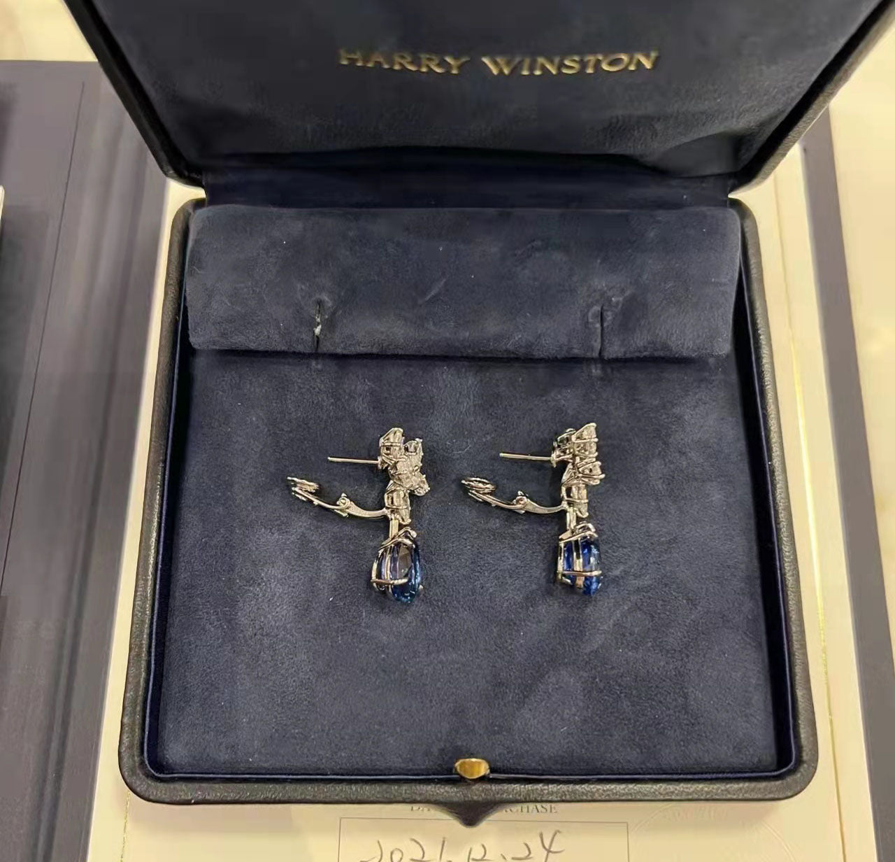 HW-EAD431632 water drop marquise combination stone earrings