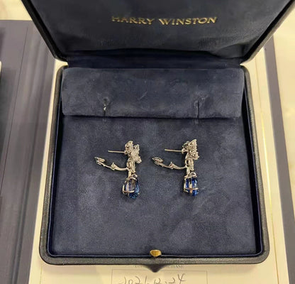 HW-EAD431632 water drop marquise combination stone earrings