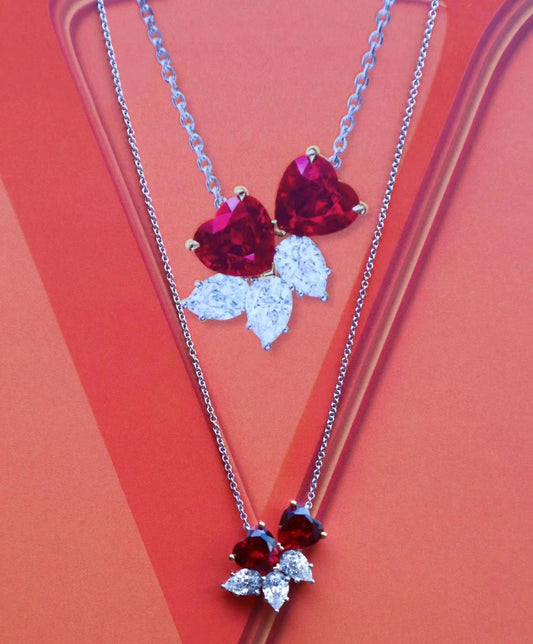 HW-PID9545422 Heart-shaped double heart pendant