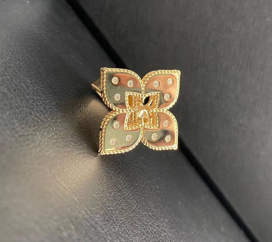 LBT-ADR777RI1247镂空花丝带钻戒指34.2mm