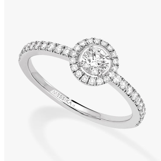 MSK-04163 Four Claw Stone Straight Arm Diamond Ring 10#
