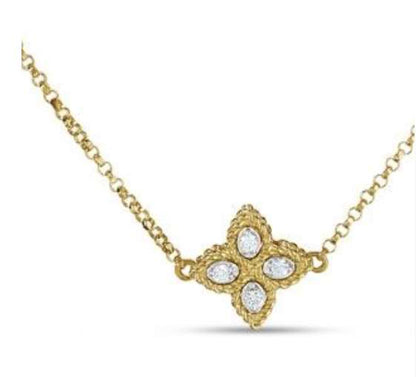 LBT-ADR777CL1093扭绳四叶草3花项链