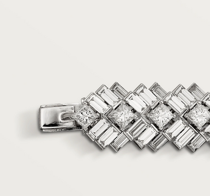 KDY-H6019817 square diamond ladder square set bracelet