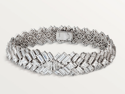 KDY-H6019817 square diamond ladder square set bracelet