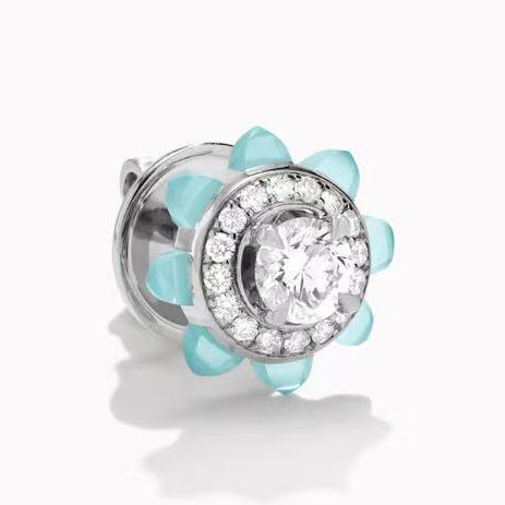 MR-TIPT-E11尖锥圆环耳钉主石0.25ct