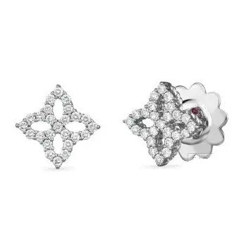 LBT-YU321542四叶镶钻花头扭绳耳钉