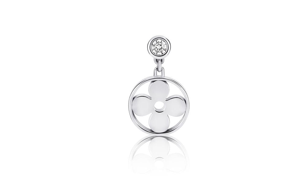 LV-Q96168 letter logo plum blossom mark earrings