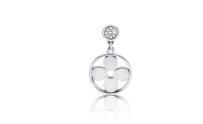 LV-Q96168 letter logo plum blossom mark earrings