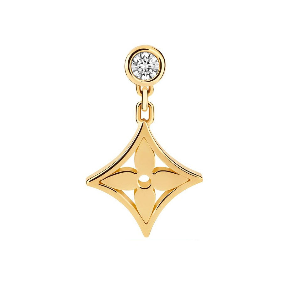 LV-Q96544 letter logo plum blossom mark earrings