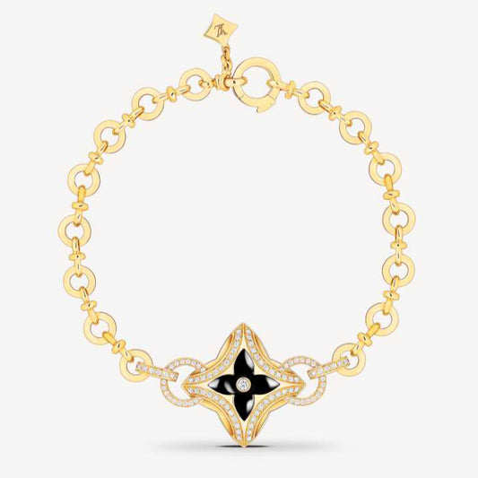 LV-Q95929 black agate plum dart bracelet