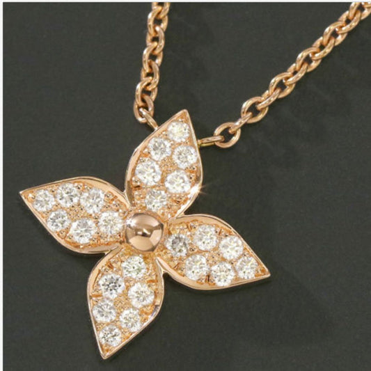 LV-Q93710 Full Diamond Plum Blossom Dart Pendant