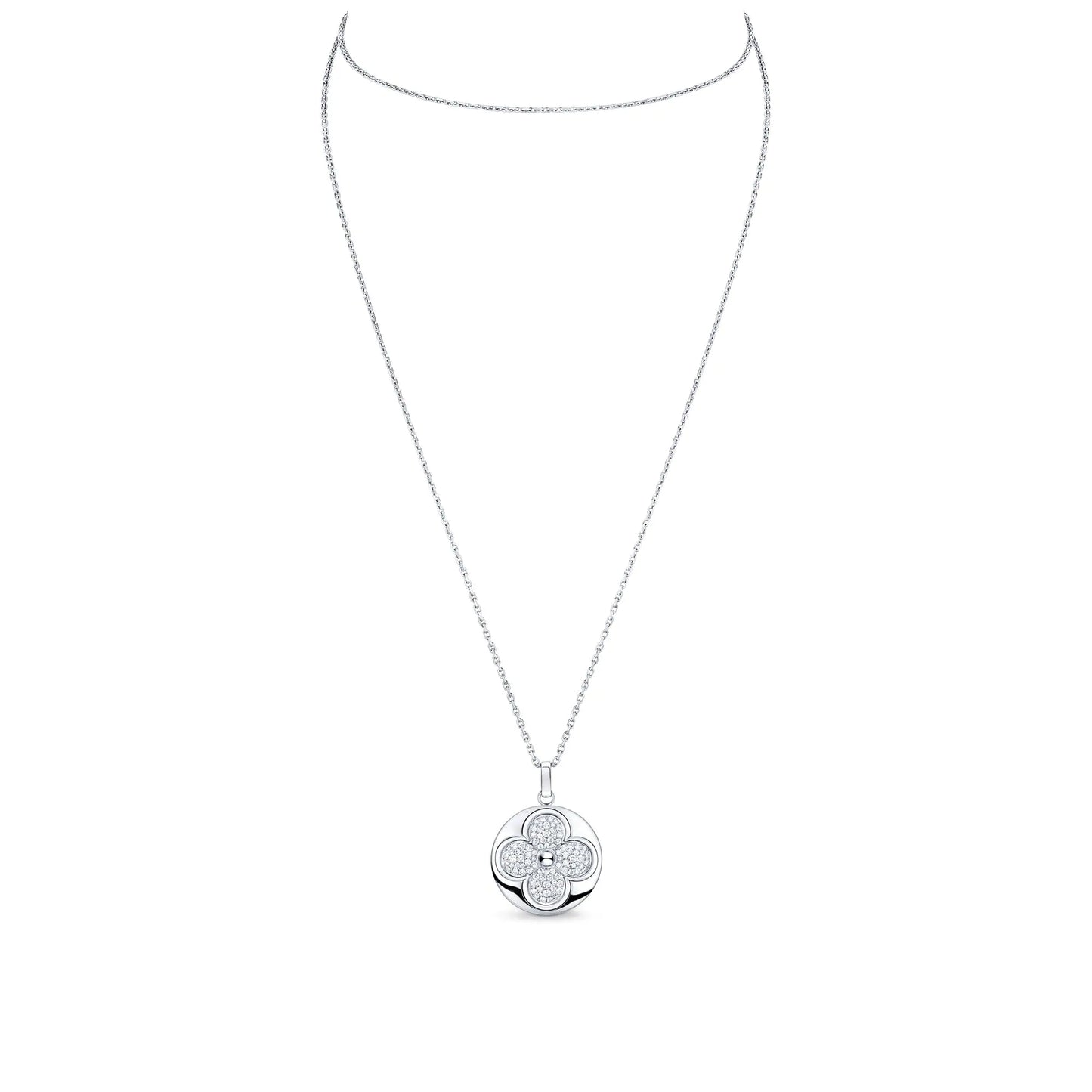 LV-Q93669 22.7mm wide round plum blossom pendant