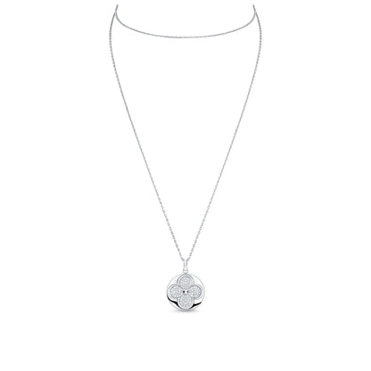 LV-Q93669 22.7mm wide round plum blossom pendant