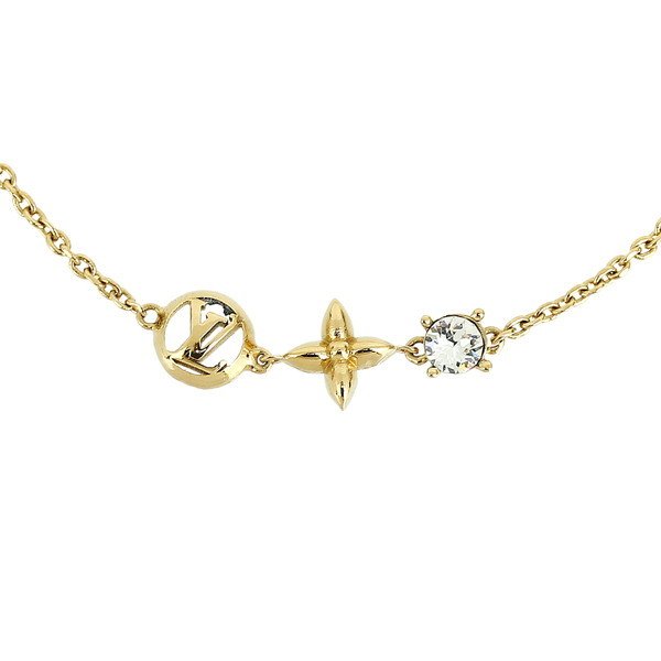 LV-M00374梅花LOGO光金手链
