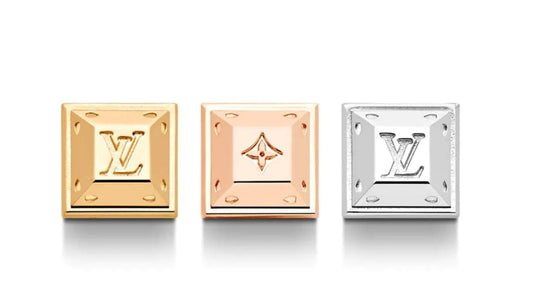 LV-Q34101 square LOGO plum blossom dart earrings
